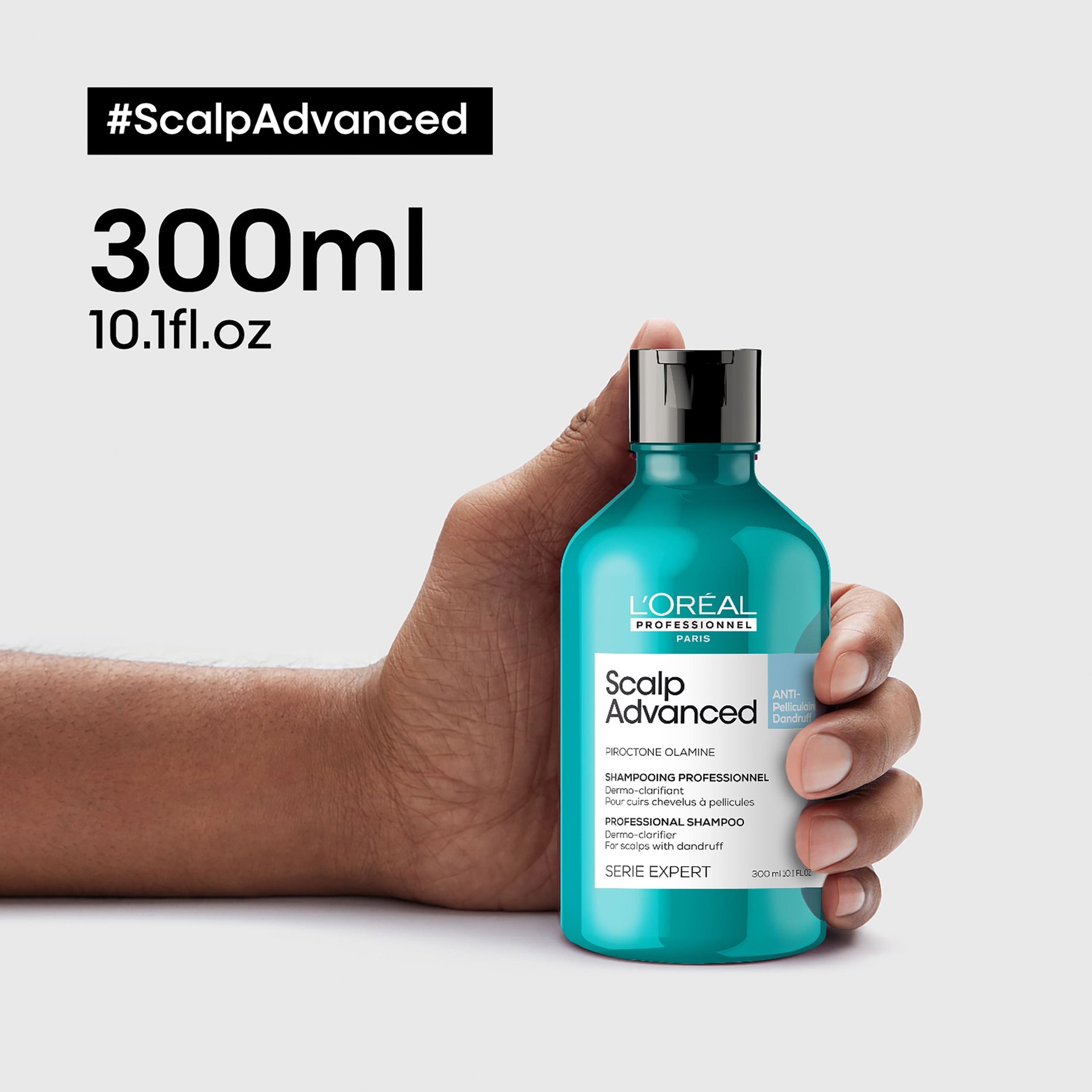 Anti-dandruff dermo-clarifier shampoo.
