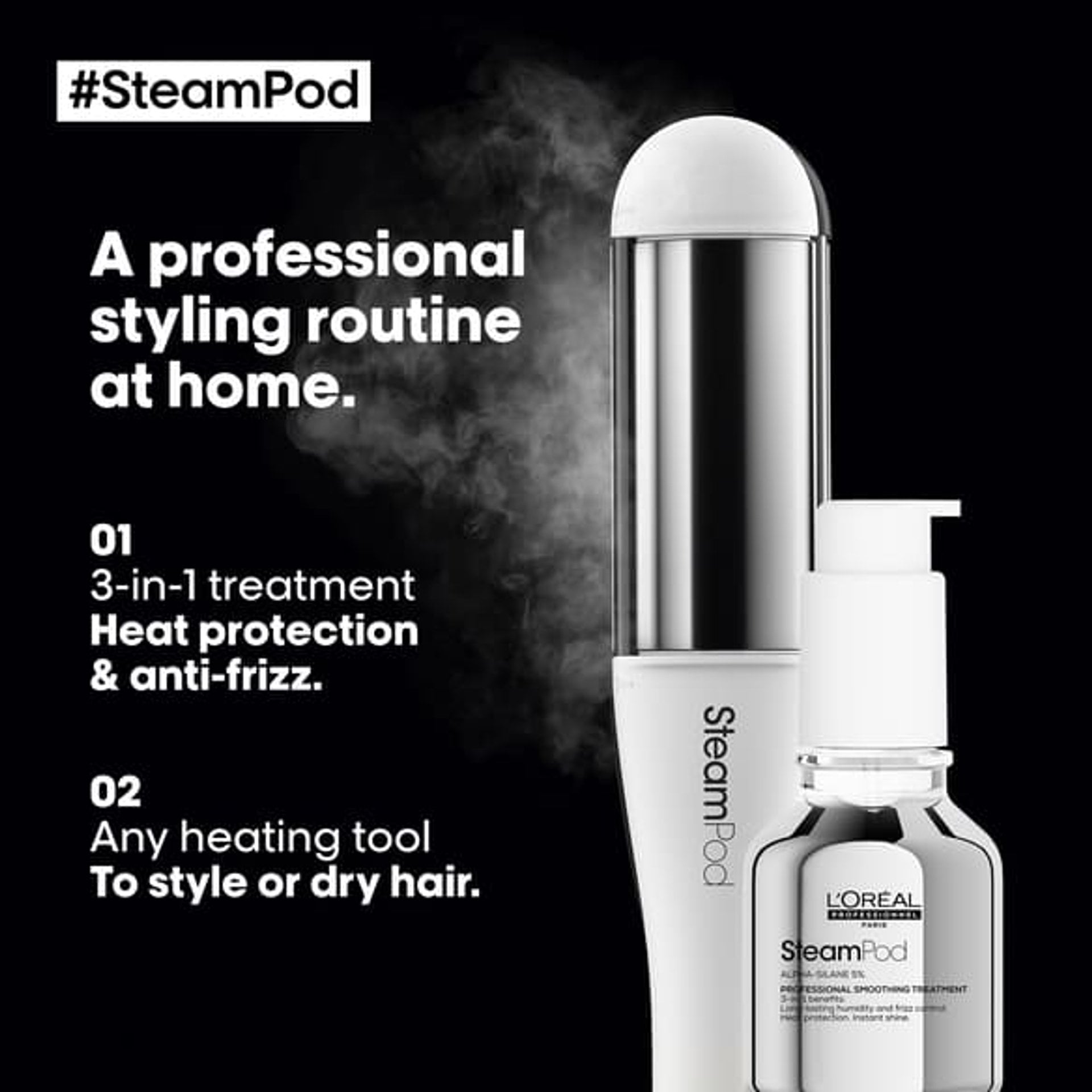 SteamPod smoothing treatment.